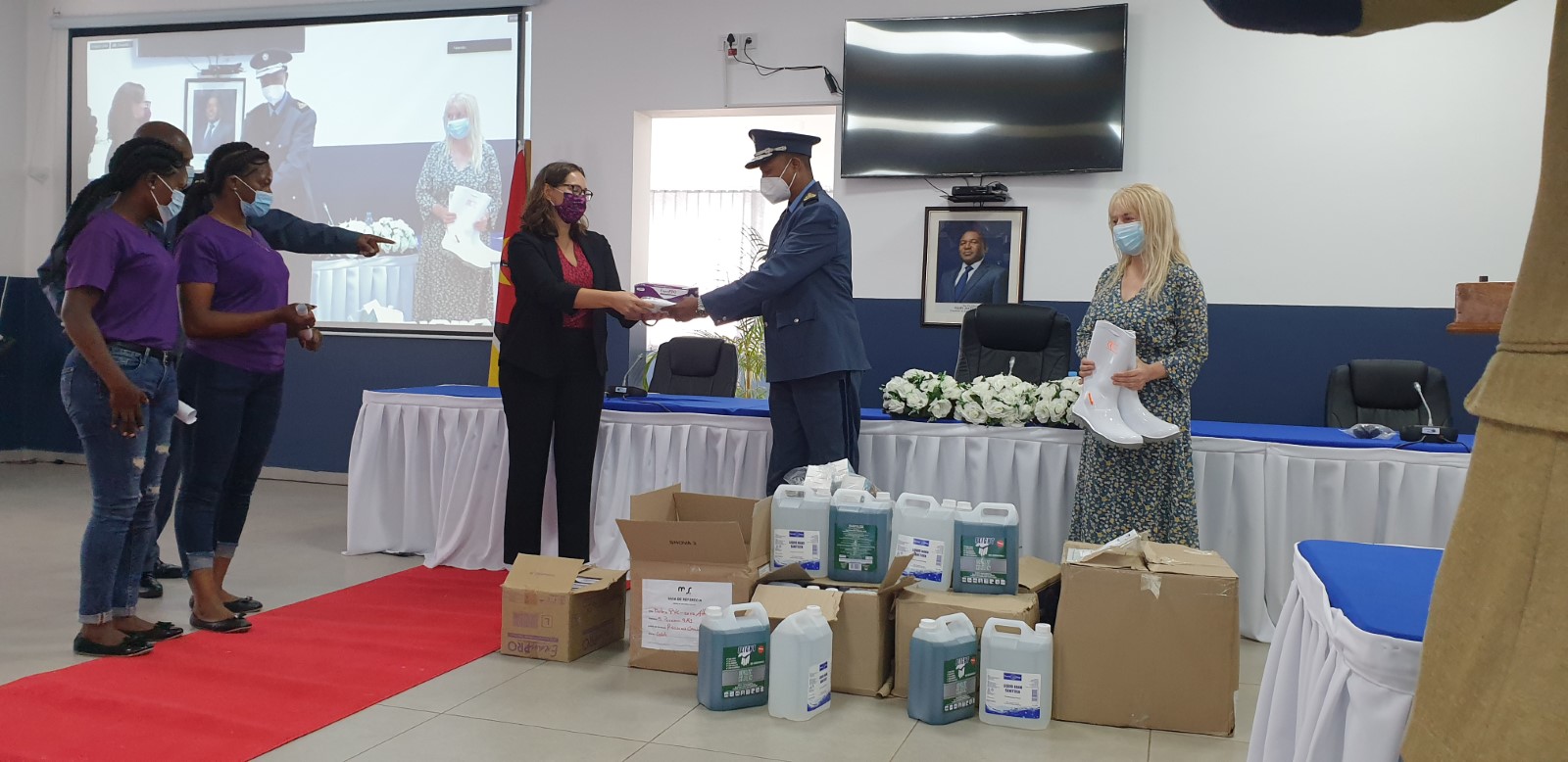 PPE handover ceremony