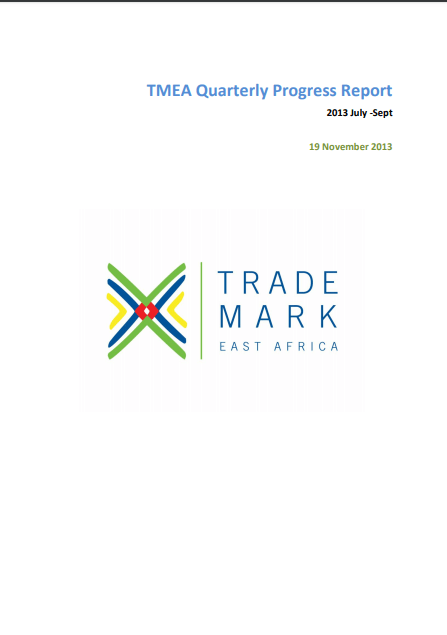 TradeMark Africa Quarterly Progress Report (July-Sept 2013)