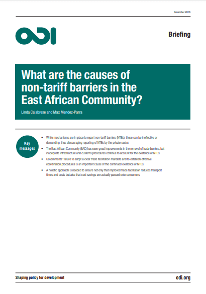 What types of non-tariff barriers affect the East African Community?