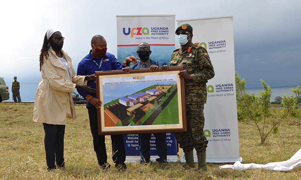 UGX. 48 Billion Free Zone Facility Construction Inaugurated By Uganda Free Zones Authority In Entebbe.