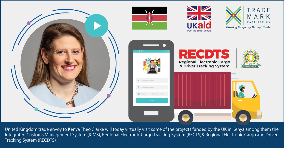 The UK Prime Minister’s Trade Envoy Theo Clarke Virtually Visits Projects Funded by the UK in Kenya